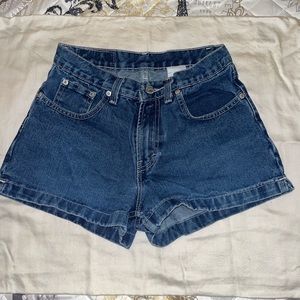Jordache blue denim shorts. Tag is faded but they fit like a 0-2